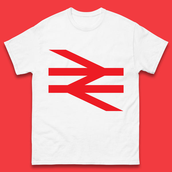 British Rail Union Jack Logo Trains Trainspotter Train Nationalisation Britain Uk Labour Politics Mens Tee Top
