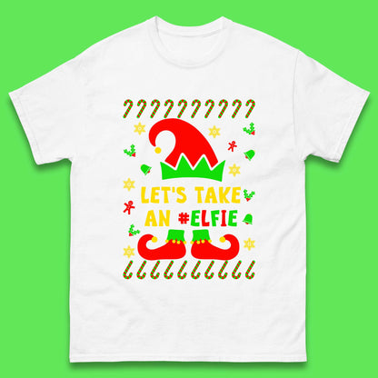 Let's Take An Elfie Christmas Mens T-Shirt