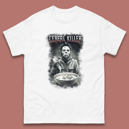 Michael Myers Cereal Killer Halloween Serial Killer Horror Movie Character Mens Tee Top