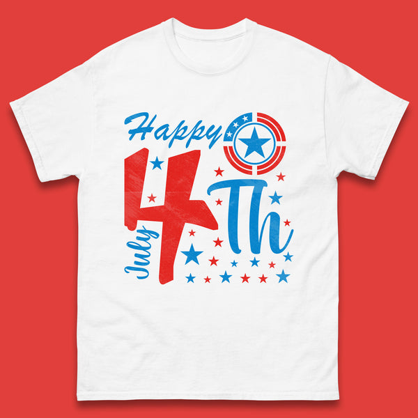 Happy 4th July United States Of America Independence Day Patriotic Celebration Fourth Of July Mens Tee Top