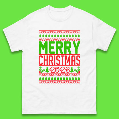 Merry Christmas 2023 Winter Holiday Festive Celebration Xmas Gift Mens Tee Top