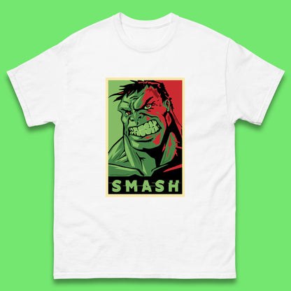 Marvels Avengers The Incredible Hulk Angry Face Smash Hulk Giant Man Hulk Superhero Movie Character Mens Tee Top