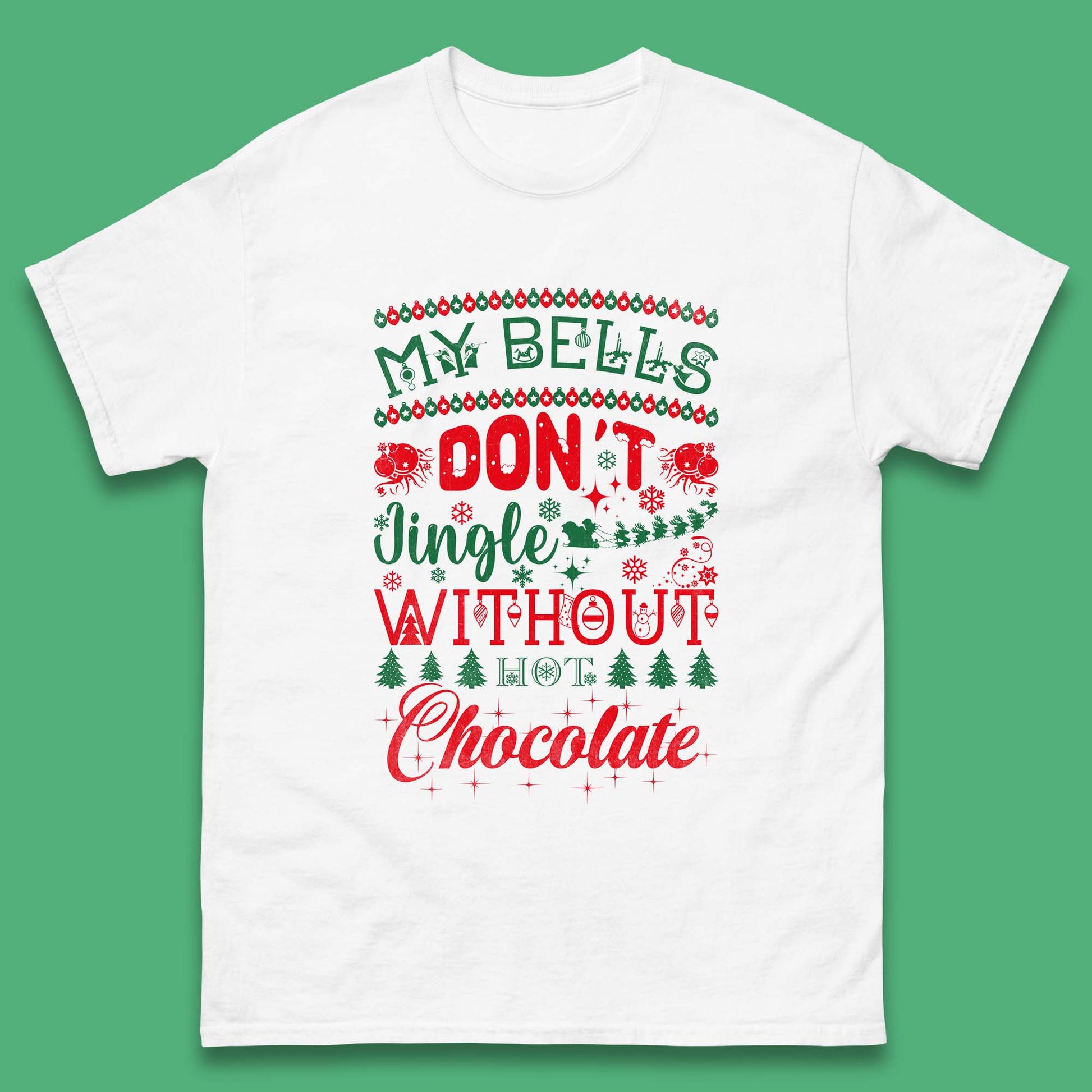 funny christmas chocolate t shirt