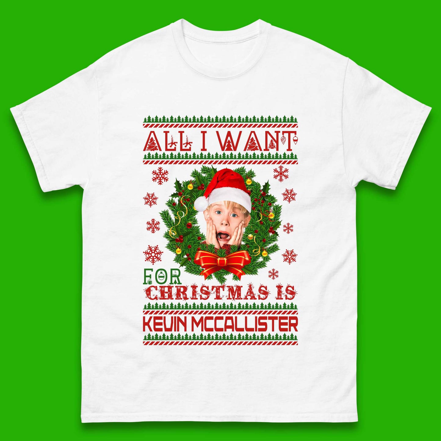 Kevin McCallister Christmas Mens T-Shirt