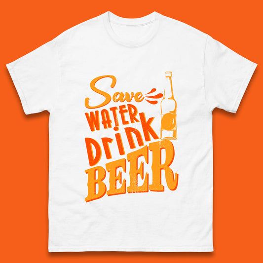 Save Water Drink Beer Halloween Horror Scary Beer Drinking Party Mens Tee Top