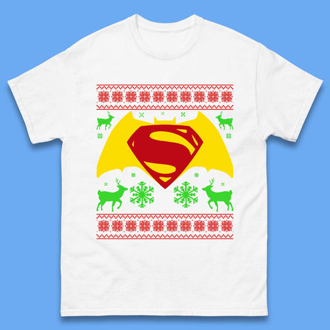 Batman V Superman Christmas Mens T-Shirt