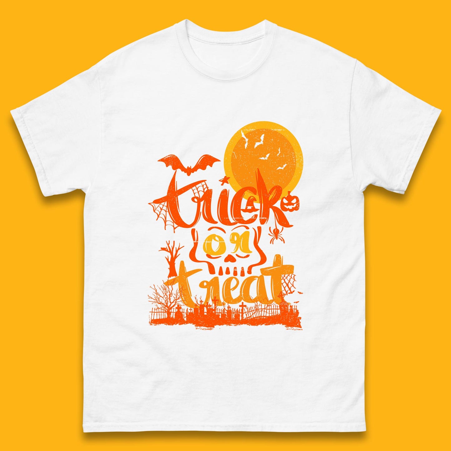 Trick Or Treat Happy Halloween Horror Scary Spooky Season Halloween Vibes Mens Tee Top