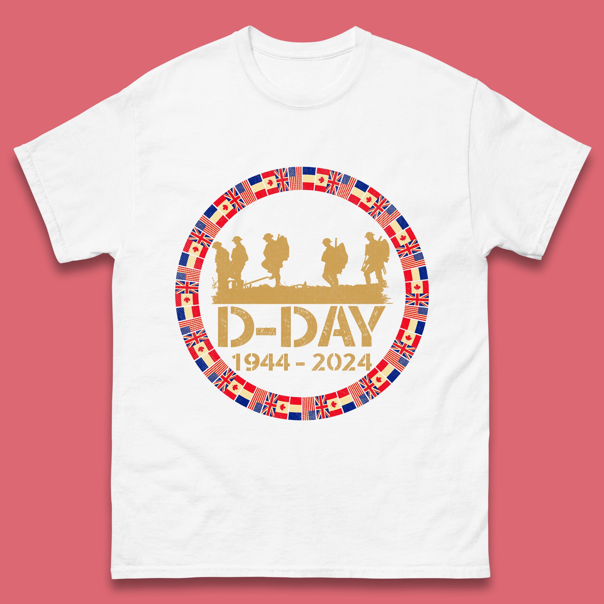 D-Day 1944-2024 Mens T-Shirt