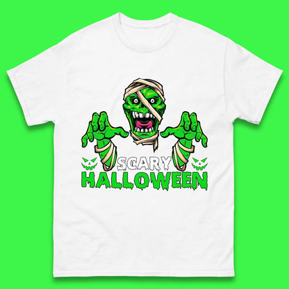 Scary Halloween Skull Zombie Mummy Horror Monster Zombie Hands Scary Vibes Mens Tee Top