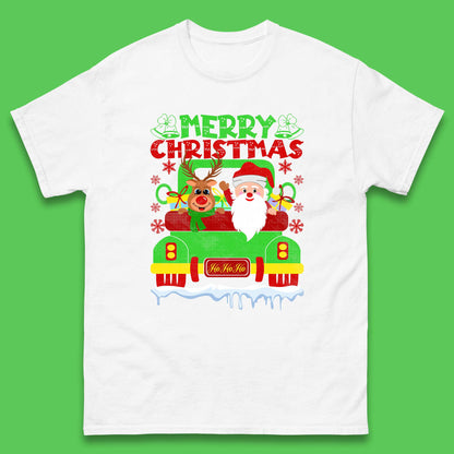 merry christmas truck t shirt