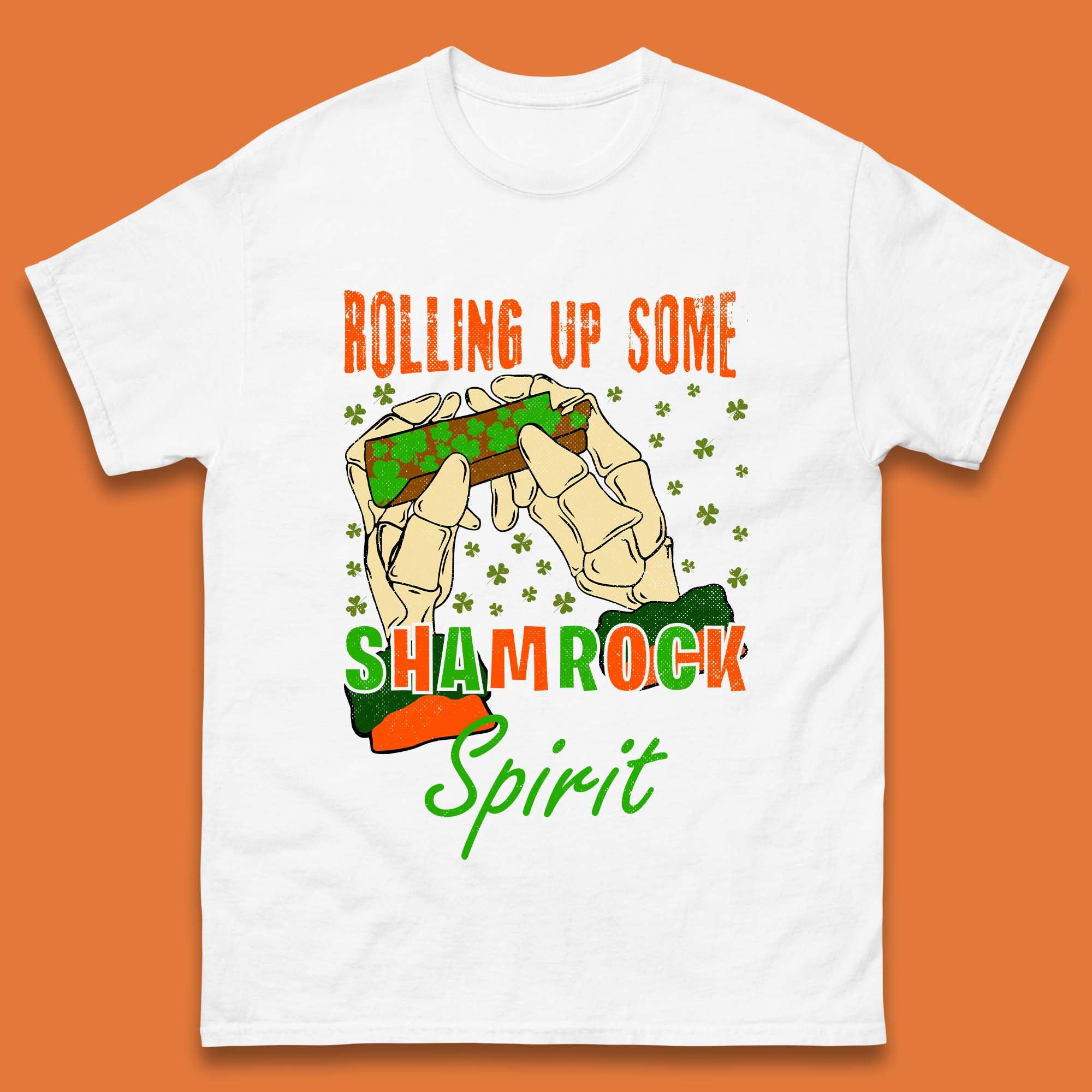 Rolling Up Some Shamrock Spirit Mens T-Shirt