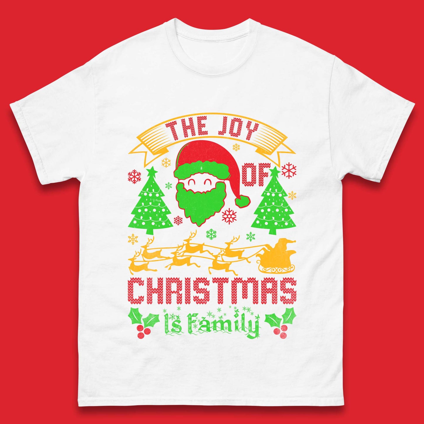 the joy of christmas is family t shirt
