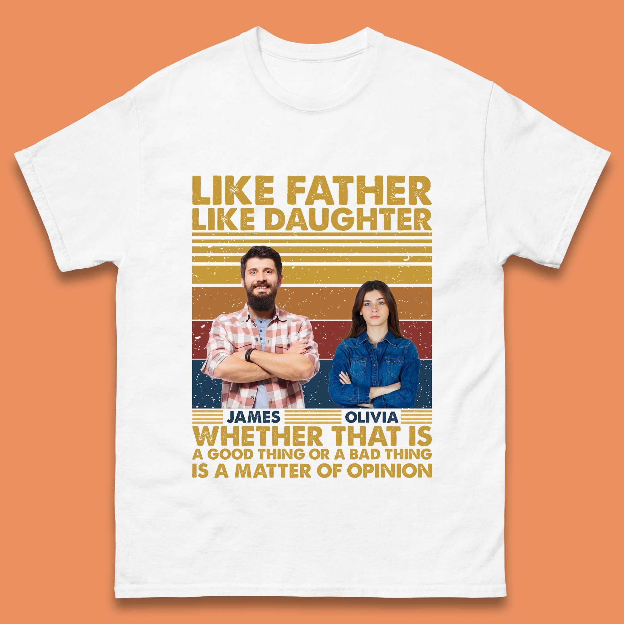 Personalised Like Father Like Daughter Mens T-Shirt