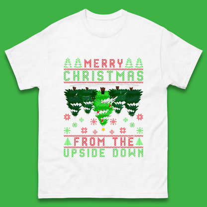 merry christmas from the upside down tree t shirt