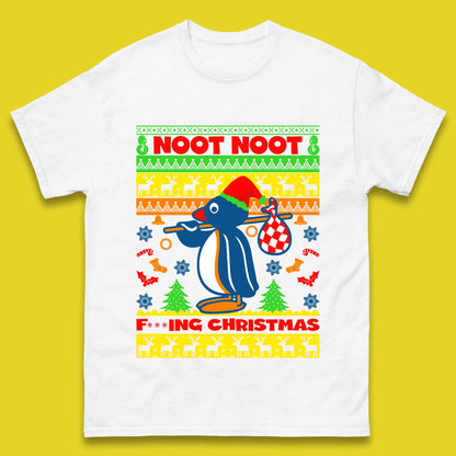 Penguin Noot Noot Christmas Mens T-Shirt