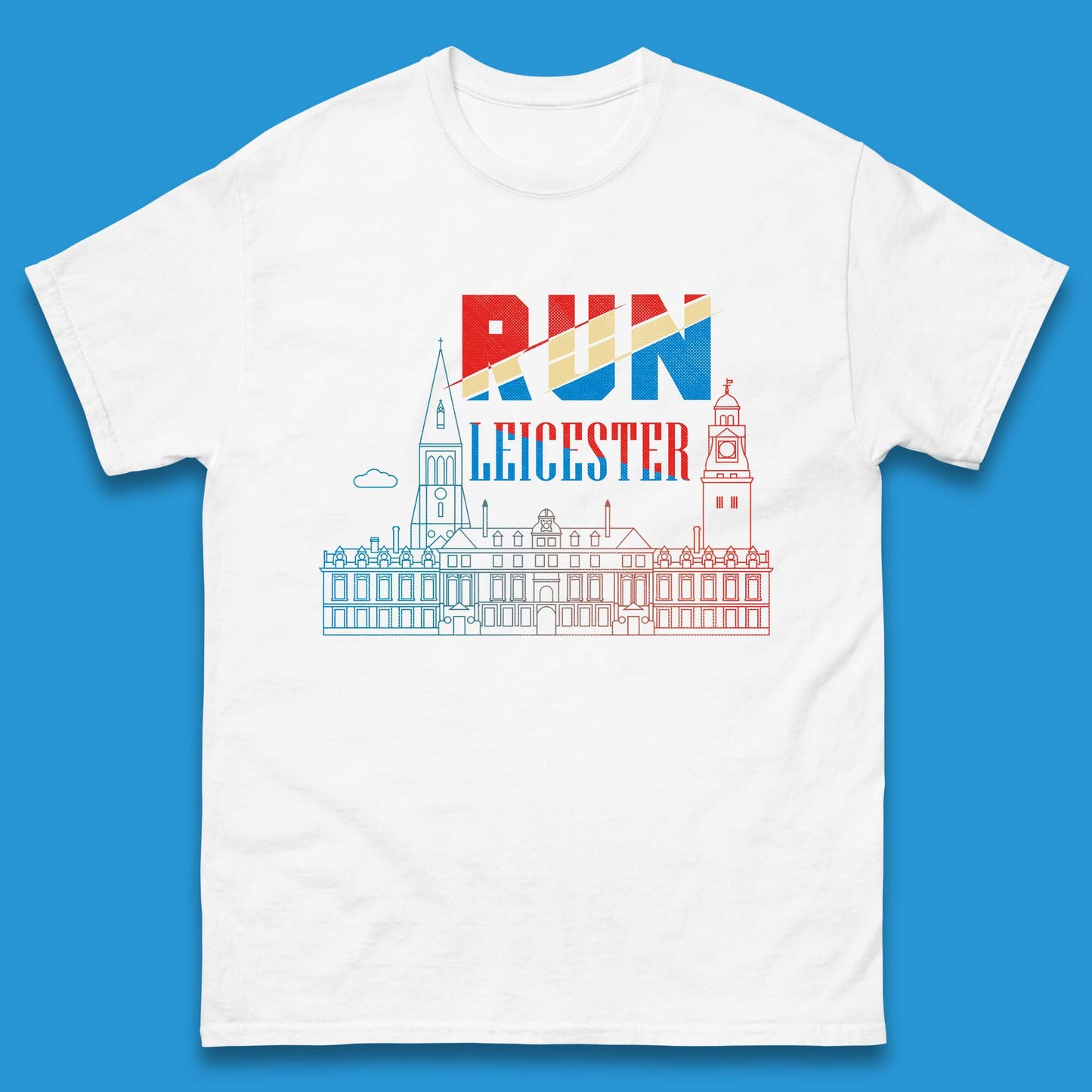 Run Leicester Festival - Souvenir Race Leicester Running Mens Tee Top