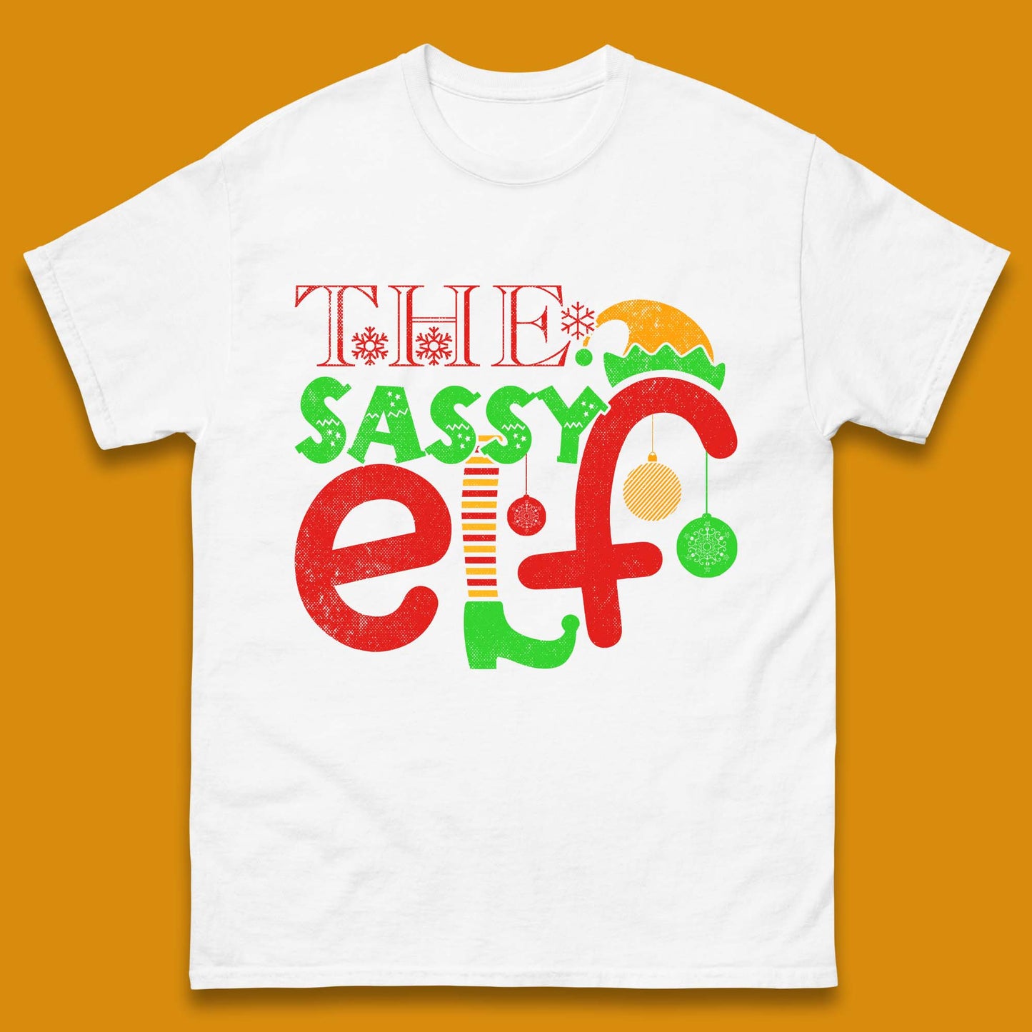 The Sassy Elf Christmas Mens T-Shirt