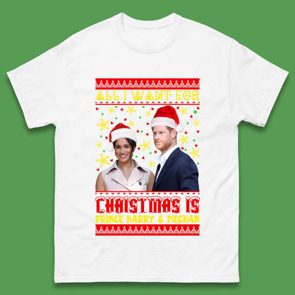 Prince Harry & Meghan Christmas Mens T-Shirt