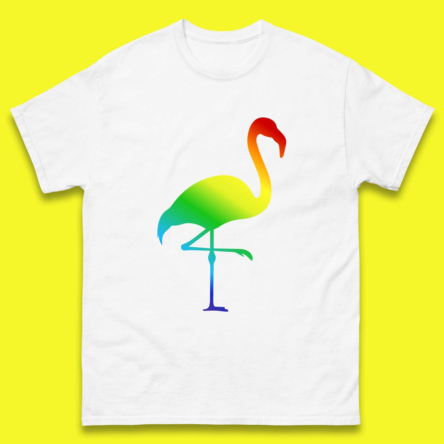 Rainbow Flamingo LGBTQ Gay Rights Pride Parade LGBT Flamingo Lovers Mens Tee Top