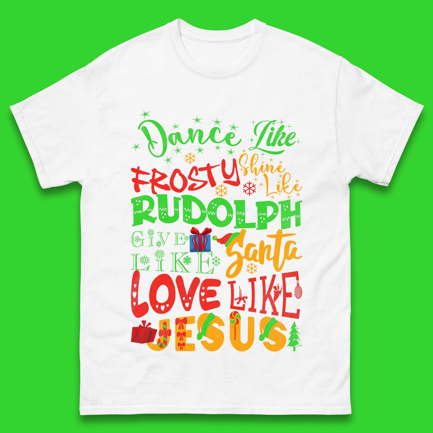 Dance Like Frosty Christmas Mens T-Shirt