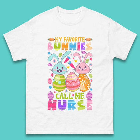 My Favorite Bunnies Call Me Nurse Mens T-Shirt