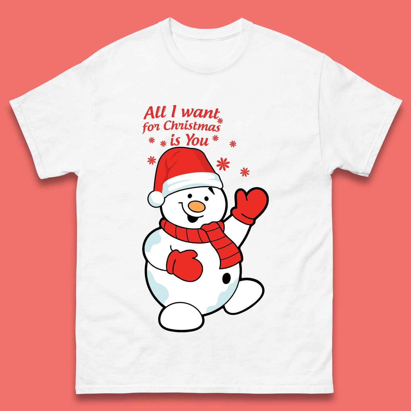 Snowman Christmas Mens T-Shirt