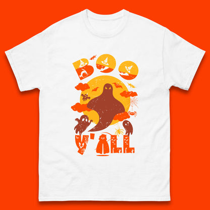 Halloween Boo Y'all Hey Boo Funny Spooky Halloween Party Mens Tee Top
