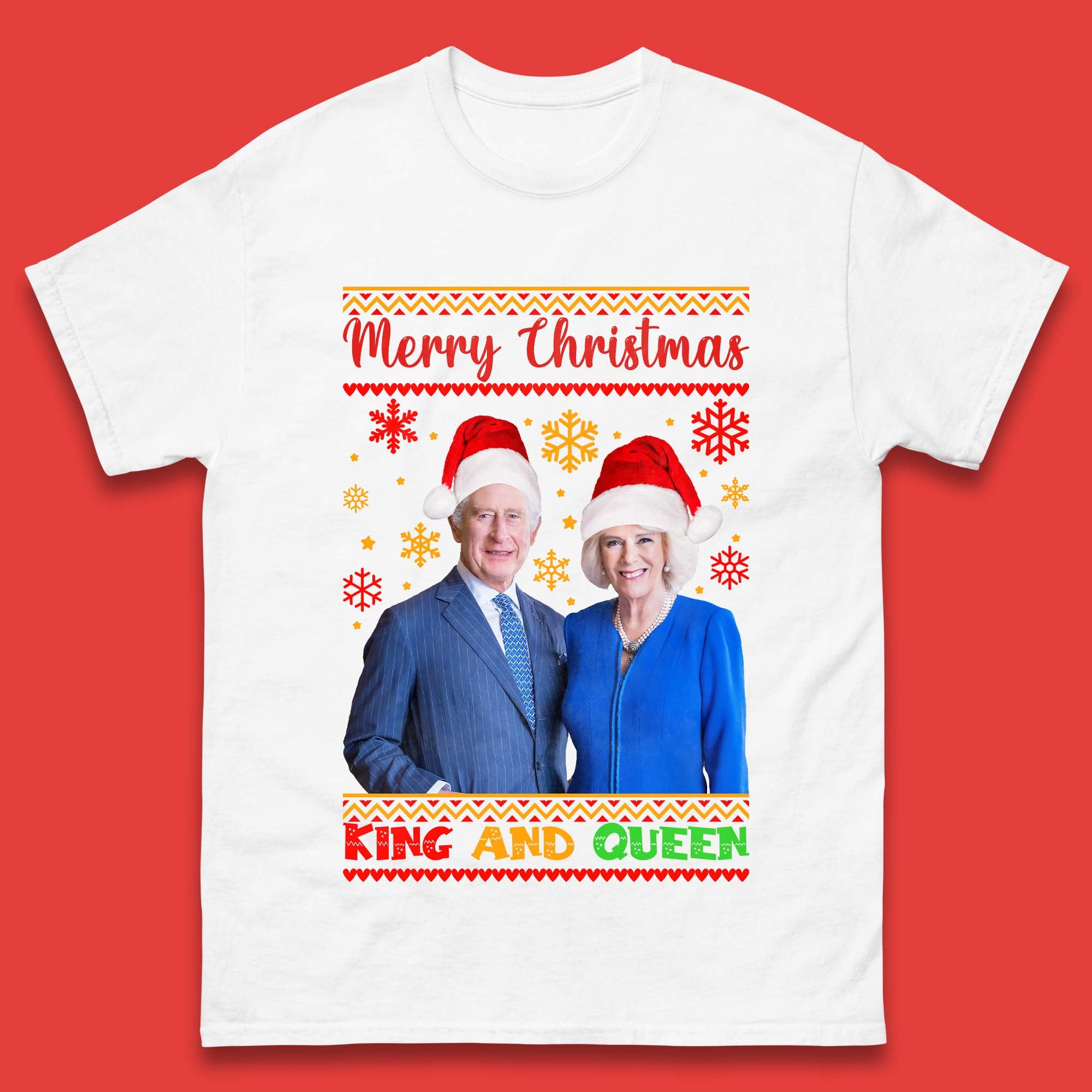 King And Queen Christmas Mens T-Shirt