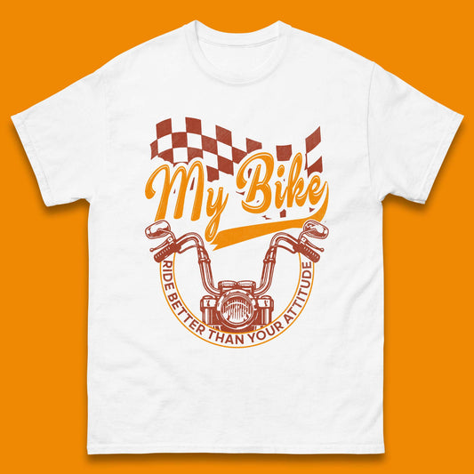 Bike Rider Attitude Mens T-Shirt