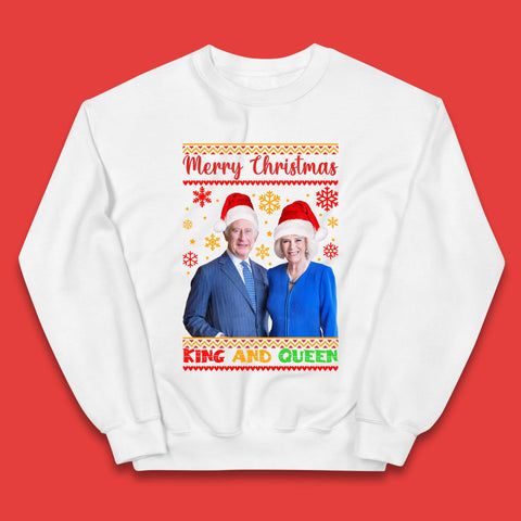 King And Queen Christmas Kids Jumper