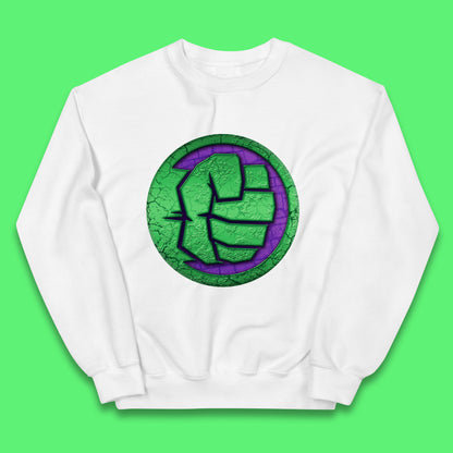 Marvels Avengers The Incredible Hulk Smash Fist Circle Logo Hulk Giant Man Hulk Superhero Movies Kids Jumper