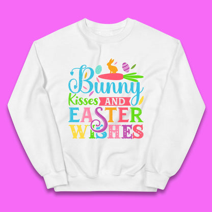 Bunny Kisses And Easter Wishes Kids Jumper