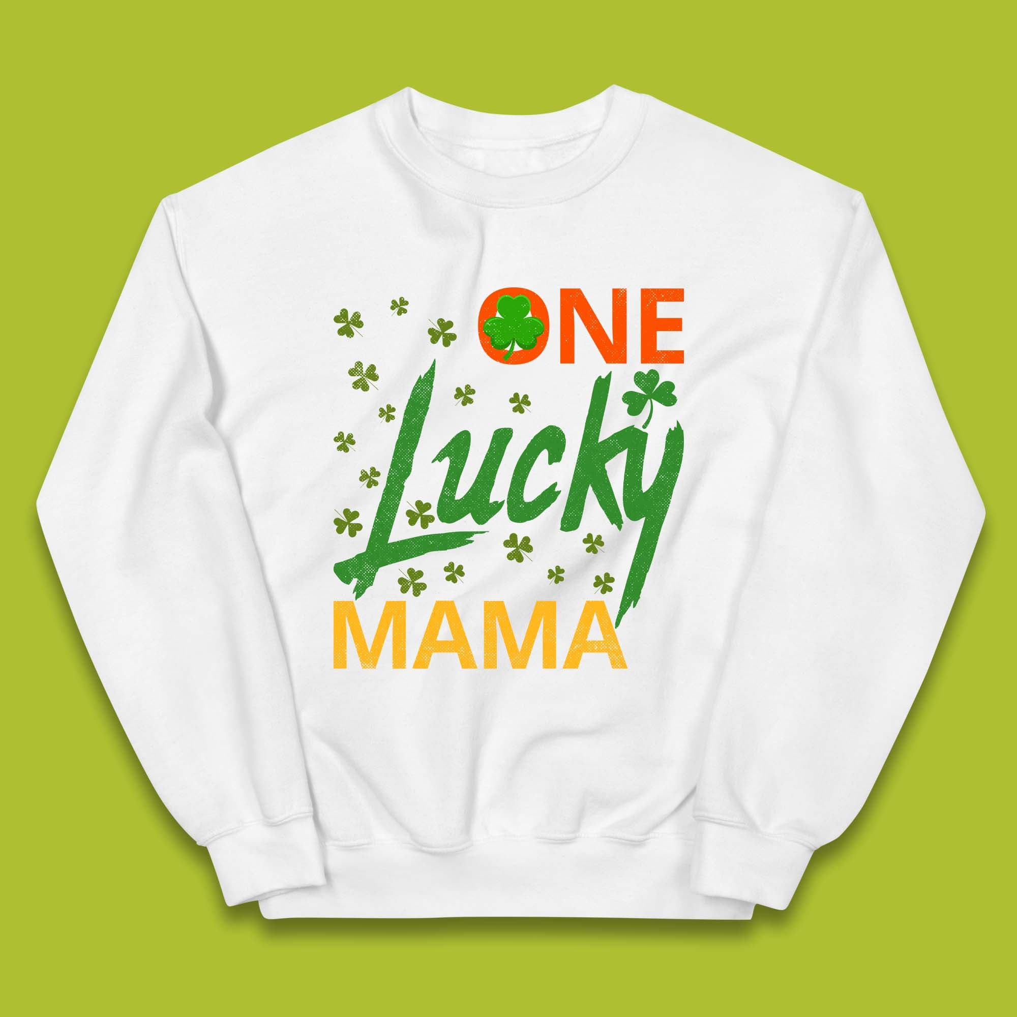 One Lucky Mama Patrick's Day Kids Jumper