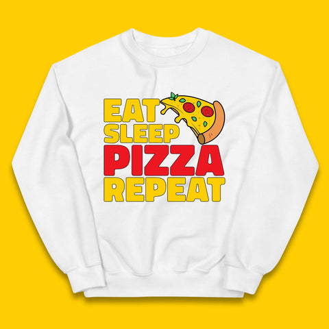 Eat Sleep Pizza Repeat Kids Jumper