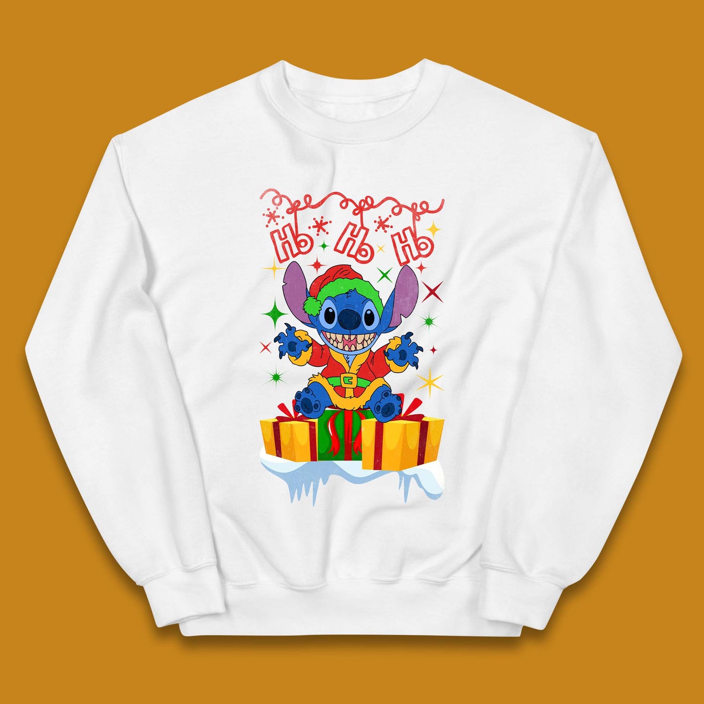 Elf Stitch Christmas Kids Jumper