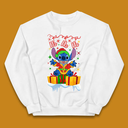 Elf Stitch Christmas Kids Jumper