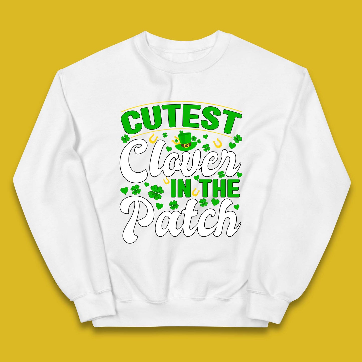 Cutest Clover In The Patch Kids Jumper