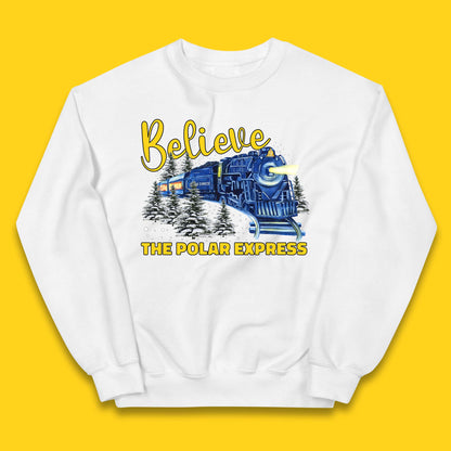 Believe The Polar Express Christmas Train Kids Jumper