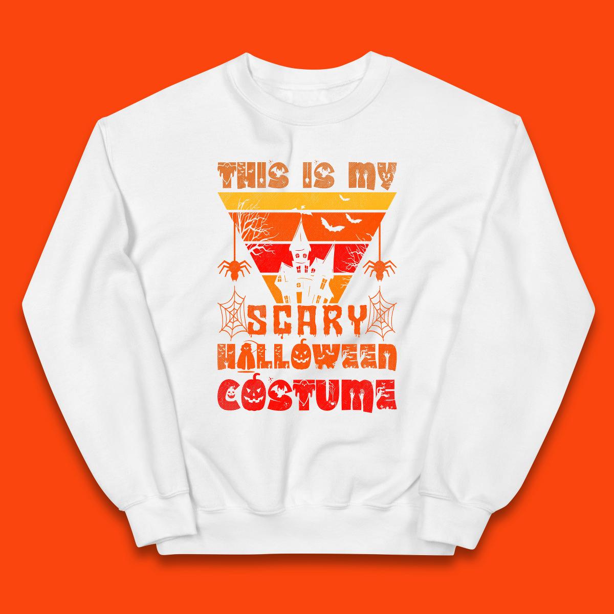 This Is My Scary Halloween Costume Spooky Haunted House Creepy Halloween Kids Jumper