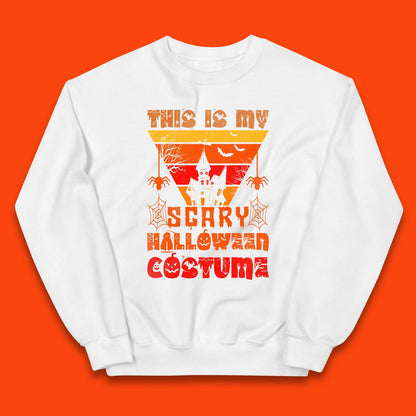 This Is My Scary Halloween Costume Spooky Haunted House Creepy Halloween Kids Jumper