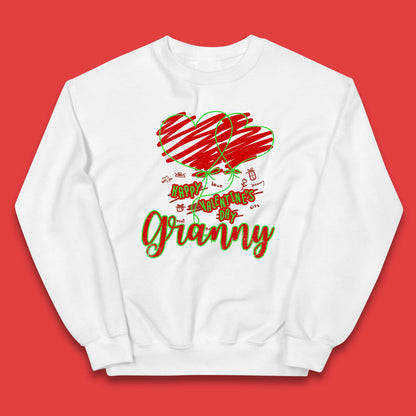 Happy Valentine's Day Granny Kids Jumper