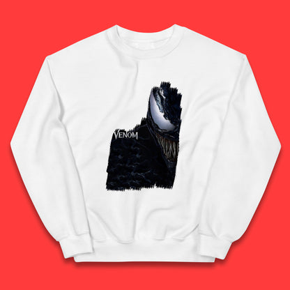 Angry Venom Amoled Half Face And Body Logo Marvel Avengers Superheros Movie Character Kids Jumper