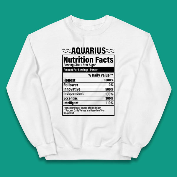 Aquarius Nutrition Facts Kids Jumper