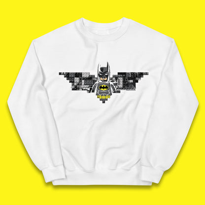 The Lego Batman Movie Superhero Building Bricks Block DC Comics Batman Master Builder Comic Book Character Kids Jumper