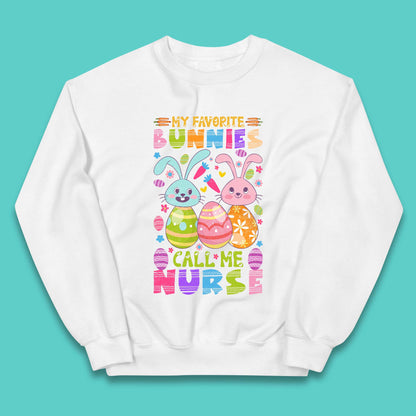 My Favorite Bunnies Call Me Nurse Kids Jumper