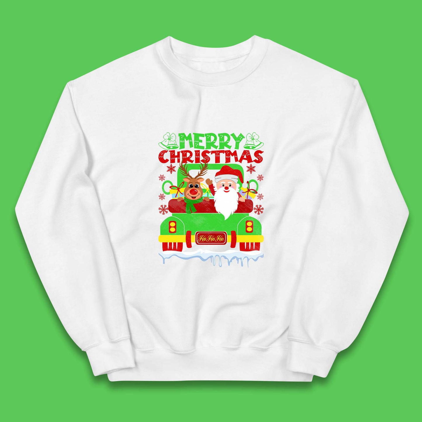 merry christmas truck jumper