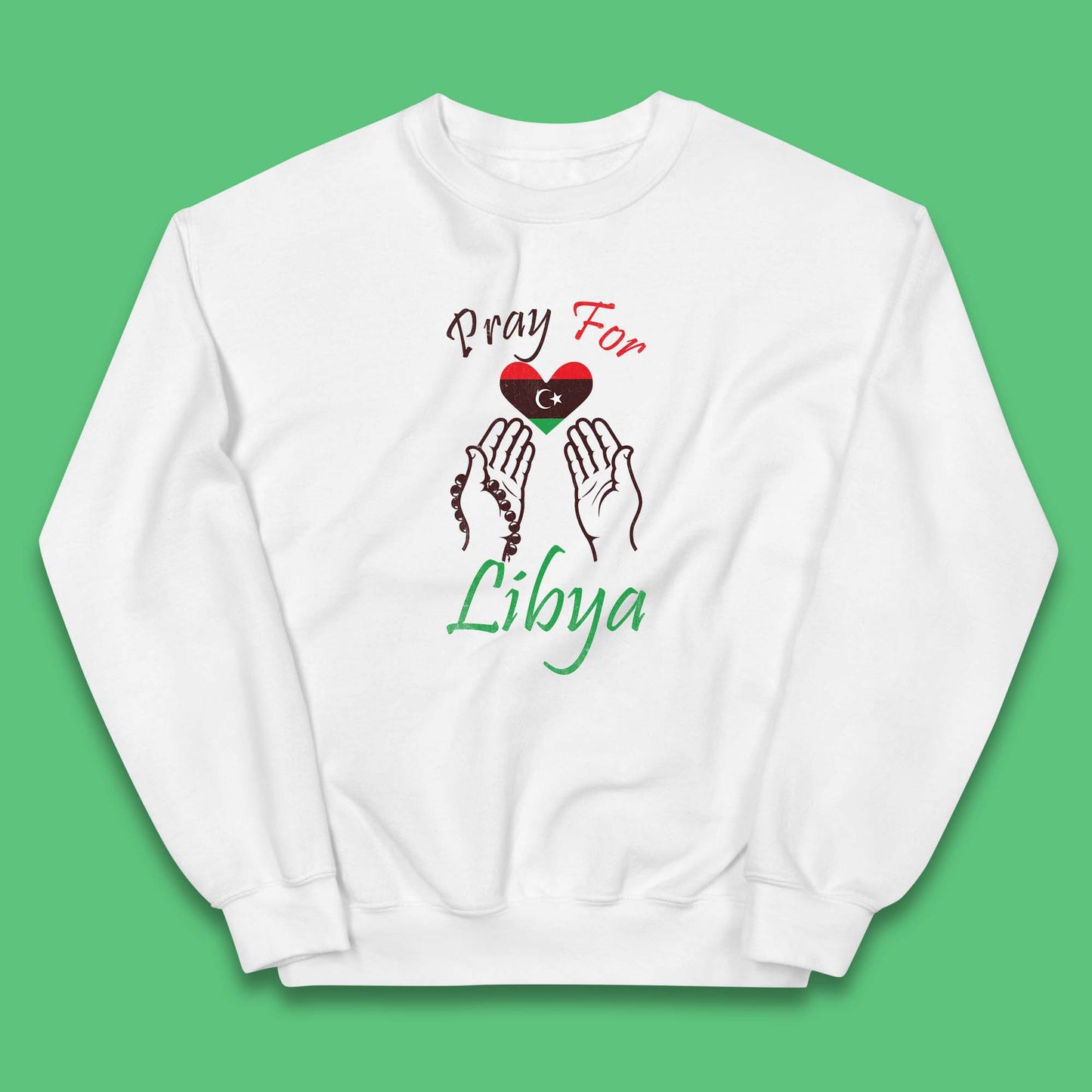 Pray For Libya Help Libya Flood Solidarity Stand With Libya Kids Jumper