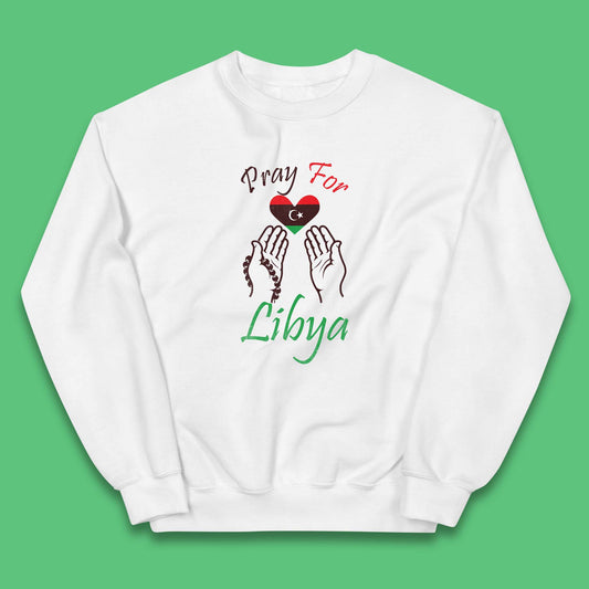 Pray For Libya Help Libya Flood Solidarity Stand With Libya Kids Jumper