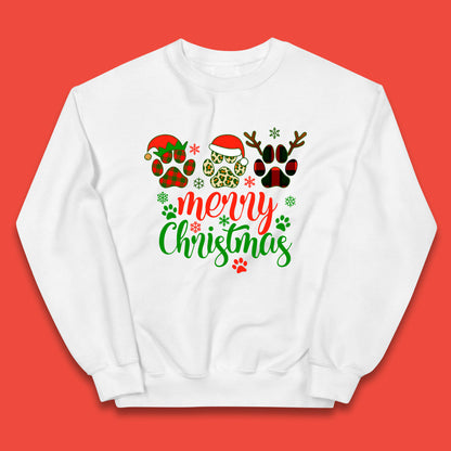 dog & cat paws christmas jumper
