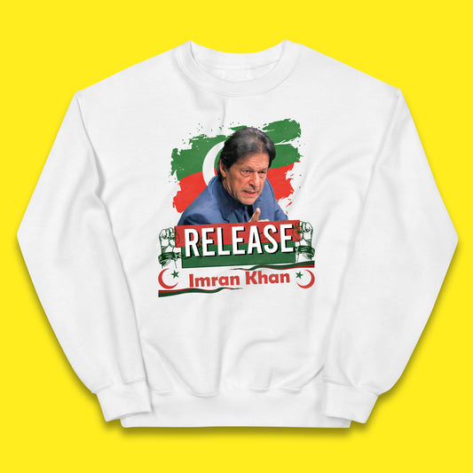 Release Imran Khan Prisoner No 804 Nation Stand With Imran Khan Pakistan Behind You Skipper Kids Jumper